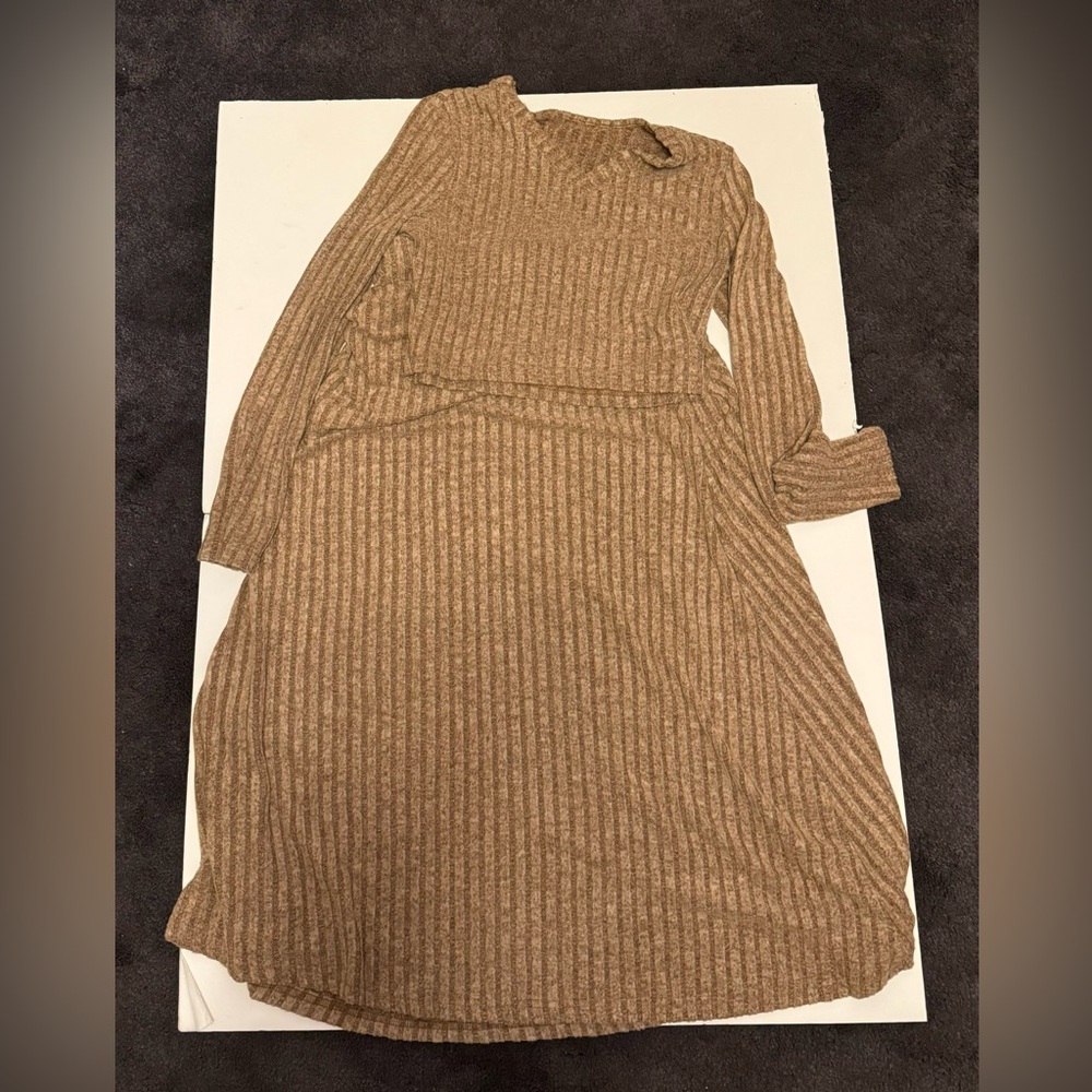 Khaki skirt set